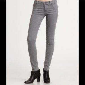 Vince Womens Seamed Legging Skinny Jean Grey 27